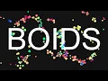 Boids simulated movement
