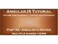 Angular ui router multiple named views
