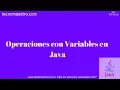 Operaciones con variables numericas en Java