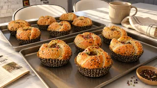 Soft and Cheesy Ham Mozzarella Bread Rolls