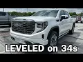 2023 GMC Sierra DENALI Ultimate 1500 Leveled on 34s