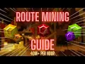 Complete Route Mining Guide 40m an Hour - Hypixel Skyblock