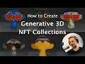 Blender Tutorial - Generative 3D NFT Collections without scripting Python