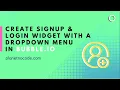 Creating a signup login widget with a dropdown menu Bubble io Tutorials Planetnocode com