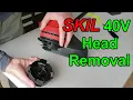 How to remove trimmer spool head of SKIL 40V battery weedeater