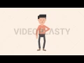 Tired Man Drinking Coffee Animation MOV GIF