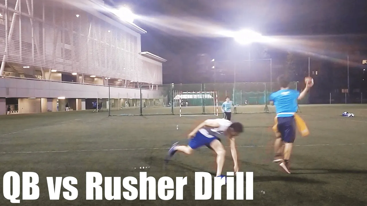 QB vs Rusher Drill #FlagFootball