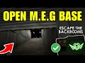 Complete The Hub Open M E G Base Escape The Backrooms