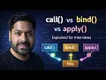 Call Bind Apply in JavaScript Explained JS Interview Question