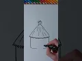 Download Lagu How to draw easy... a Hut✨️🛖 #shorts