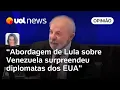 Lagu Encontro com Trump: abordagem de Lula sobre Venezuela surpreendeu diplomatas dos EUA, , diz Sanches