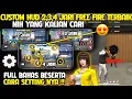 INI DIA YANG DICARI 😱 CUSTOM HUD 2,3,4 JARI TERBAIK 2024 SETELAH UPDATE‼️CARA SETTING HUD FREE FIRE🔥
