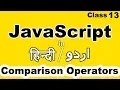 JavaScript Tutorial for Beginners in Hindi urdu comparison operators in javascript cyber warriors