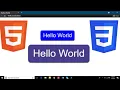Button Hover using Pure CSS in HTML Tutorial