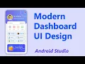 Android UI Design Mobile dashboard UI Tutorial