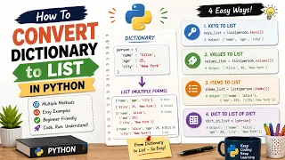 Python Dictionary to List Tutorial Convert Dict to List