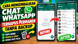 [TERBARU] 2 Tutorial Cara Mengembalikan Chat WhatsApp yang Terhapus Permanen Belum di Backup