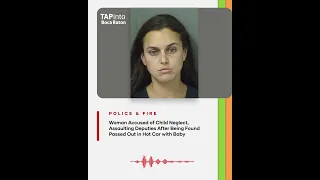Woman facing multiple charges attacking deputies that found her passed out in a hot car wit