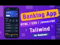 Build a Modern Banking App UI with HTML CSS JavaScript Step by Step