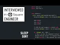 Sleep Sort Java Interview