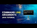 Reading Input Using Command Line Argument