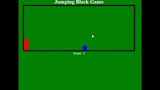 Simple Jumping Block Game in JavaScript