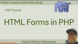 PHP Tutorial Part 4 - HTML Forms in PHP