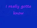 DONELL JONES YOU KNOW THAT I LOVE YOU LYRICS