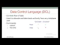 SQL Commands-DCL Data Control Language - Part-4