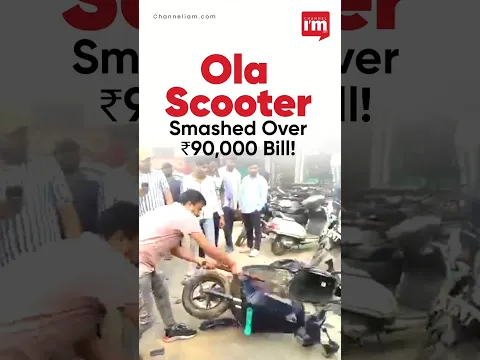 Man Smashes Ola Electric Scooter Over ₹90,000 Bill