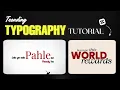 Lagu Typography reel kaise banaye | Instagram trending typography edit tutorial capcut