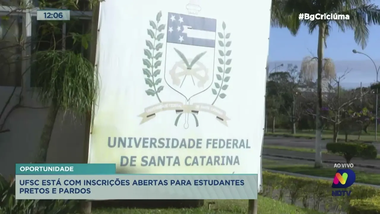UFSC está com vagas abertas de graduação para estudantes negros e pardos