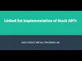 STACK ADT USING LINKED LIST USING C PROGRAM 3rd sem CS8381 DATA STRUCTURES LABORATORY QT