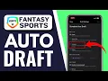 How to Auto Draft ESPN Fantasy Football Step-by-Step