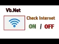 How to check Internet Connectivity in VB Net Check internet connection in vb net In Hindi