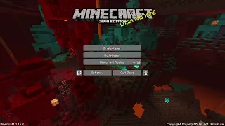 Minecraft Java World Loading Screen