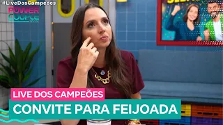 Carol e Radamés revelam convidados para feijoada dos campeões
