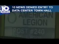 Media not allowed in Botetourt County Board of Supervisors member Tim Snyder data center town hall