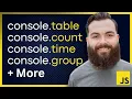 Master Console Logging There Is More than console log