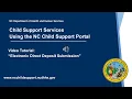 Using the Portal Direct Deposit Electronic Submission - English