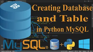 Creating Database and Table in Python MySQL Tutorial 4 in hindi