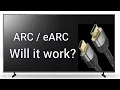 Will ARC Work with eARC Compatibility MI Cables