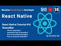 React Native StatusBar React Native Tutorial in Hindi