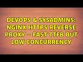 DevOps SysAdmins NGINX HTTPS Reverse Proxy - Fast TTFB but low concurrency