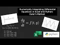 Numerically Integrating Differential Equations in Excel and Python Euler s Method