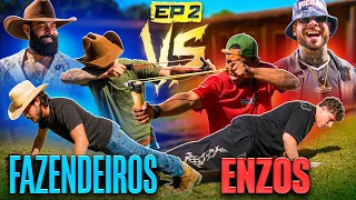 Enzos Vs Fazendeiros EP2: Se for ruim de mira come o quê? DESAFIO DO ESTILINGUE | Super Hero