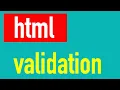 Validation of HTML document using validator w3 org