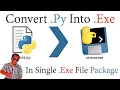 How to convert any python py file into exe Convert Py to exe tutorial in hindi