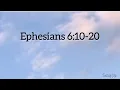 Ephesians 6 10-20 NLT visual