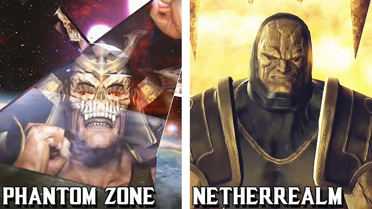 Shao Kahn Trapped in The Phantom Zone vs Darkseid Trapped inThe Netherrealm Comparison!